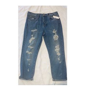 Distressed jeans